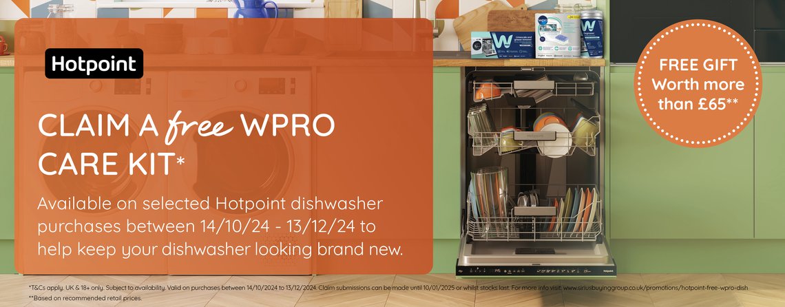 Free WPRO Hotpoint Dishwasher kit